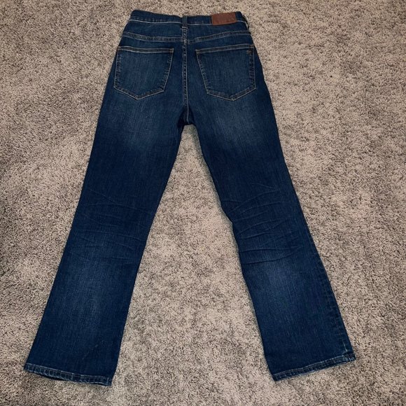 Madewell Cali Demi Boot Women's 25 Blue Medium Wash Stretch Mid Rise Jeans - Picture 3 of 11